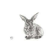 Affiche Lapin format 8 X 10- Le Nid Atelier